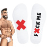 SneakXX Chaussettes blanches Fuck Me SneakXX